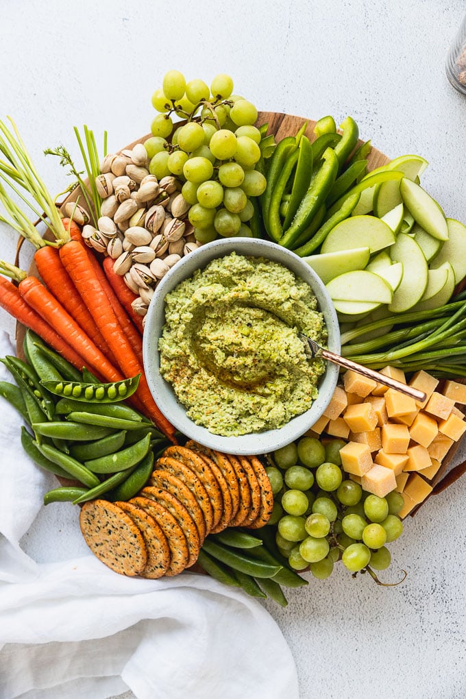 Edamame Hummus Platter